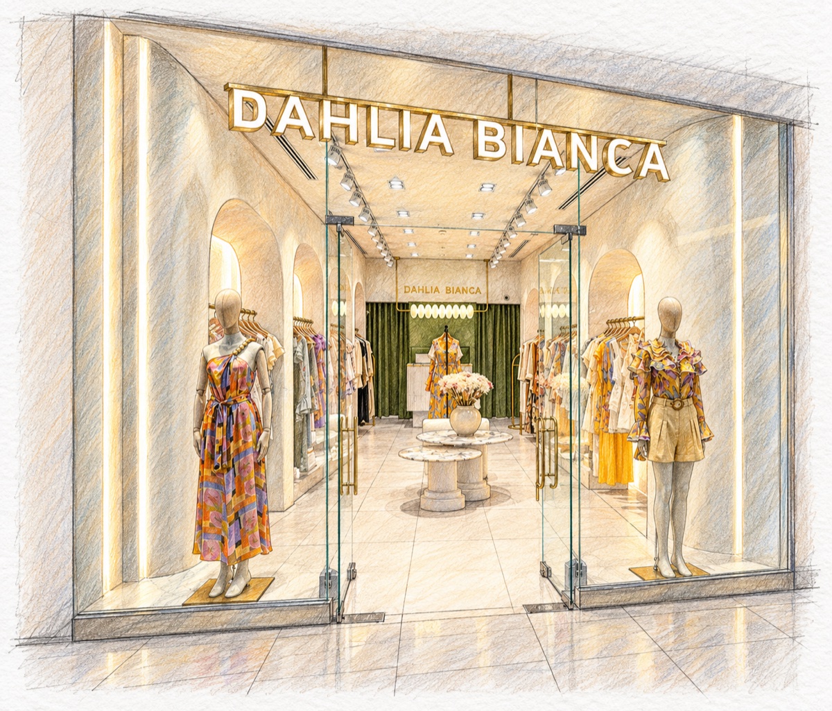 Dahlia Bianca Akmerkez mağazası