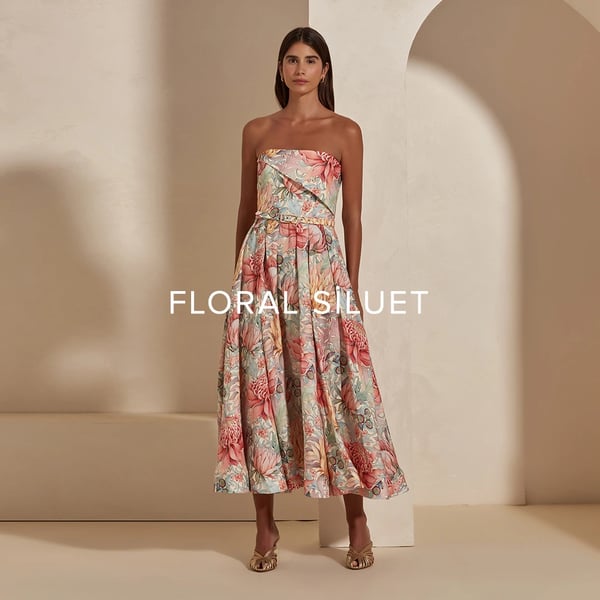 Floral siluet