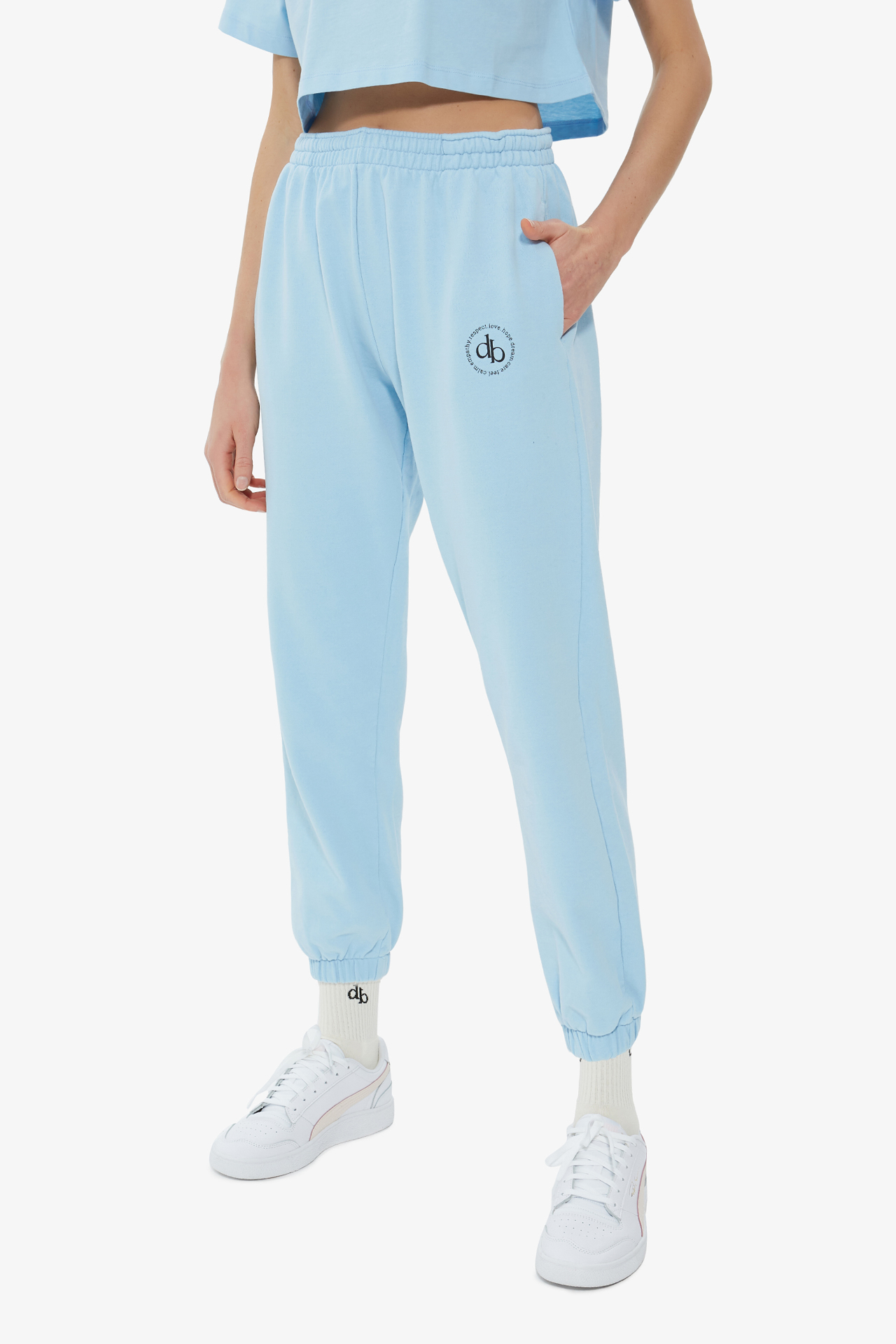 Light Blue Sweat Pant Sweatpants | PrettyLittleThing KSA