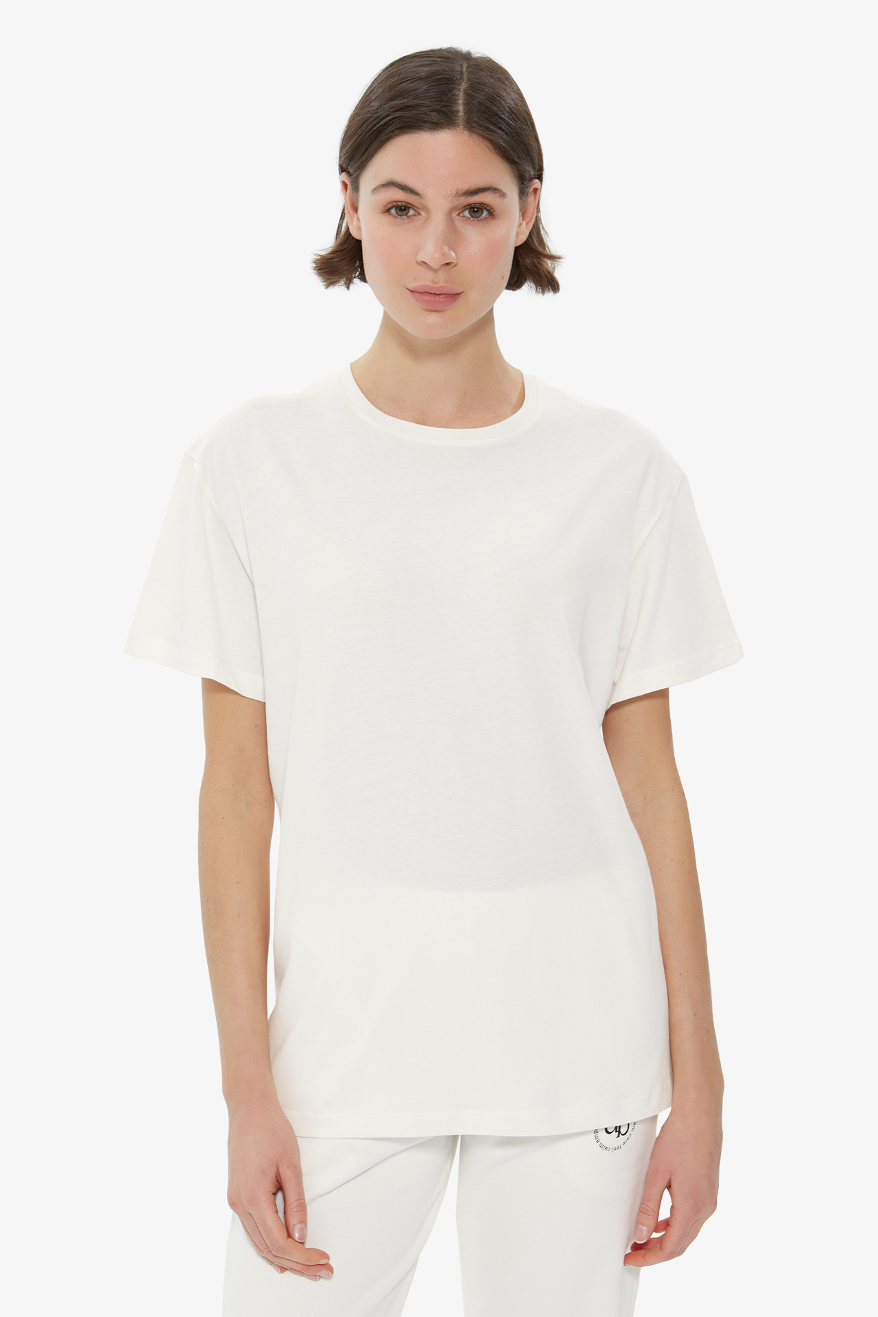 Dahlia Bianca | T-Shirt Printed Back - White - Tshirt