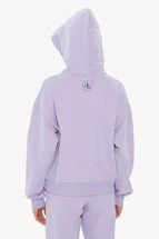 Sweatshirt Lila Kapüşonlu Basic Sweatshirt