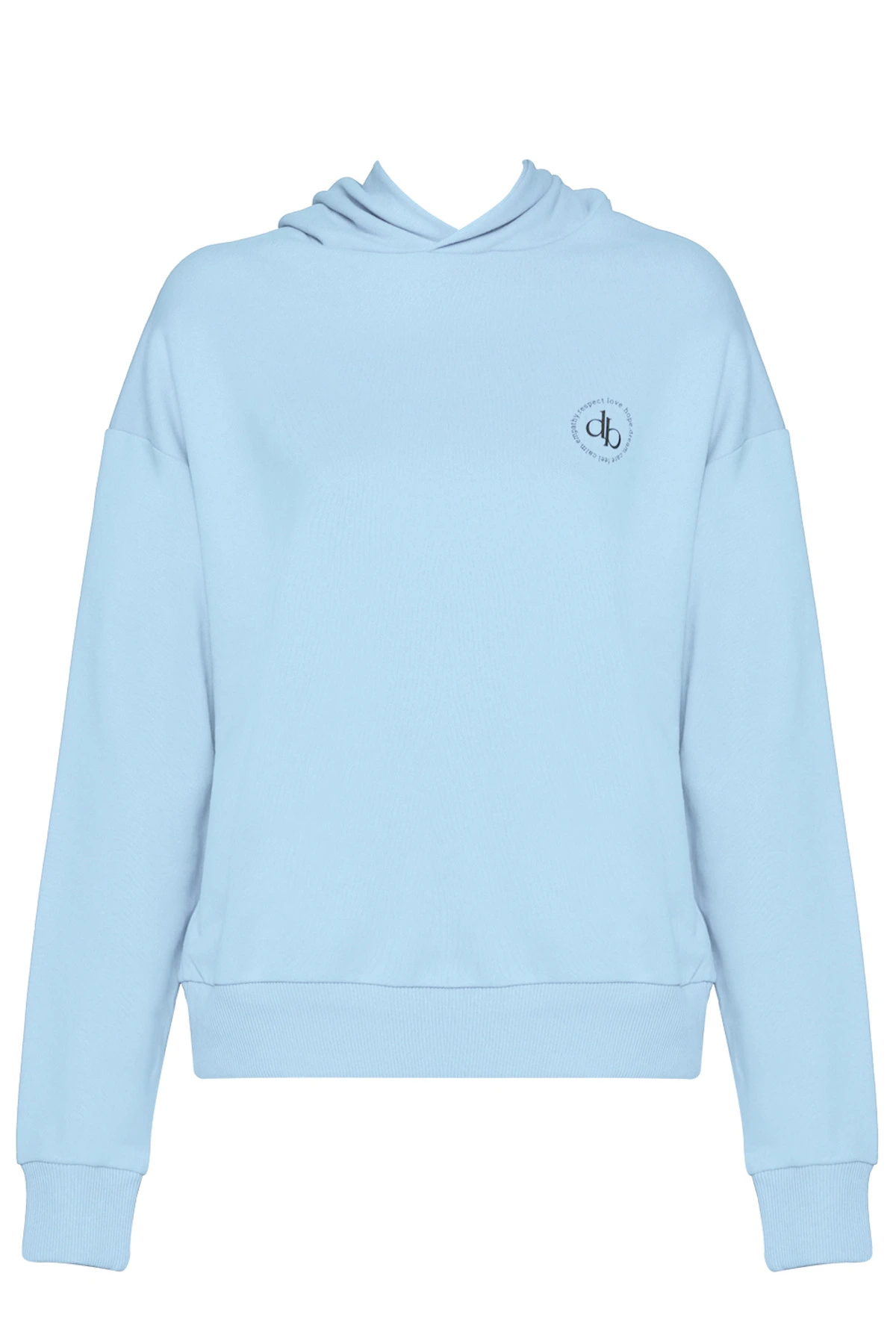 Sweatshirt Bebek Mavisi Kapüşonlu Basic Sweatshirt