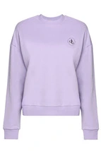 Sweatshirt Lila Bisiklet Yaka Basic Sweatshirt