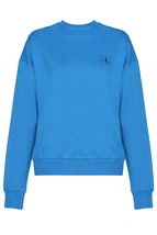 Sweatshirt Mavi Bisiklet Yaka Basic Sweatshirt