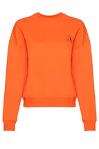 Sweatshirt Turuncu Bisiklet Yaka Basic Sweatshirt