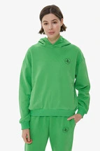 Sweatshirt Yeşil Kapüşonlu Basic Sweatshirt