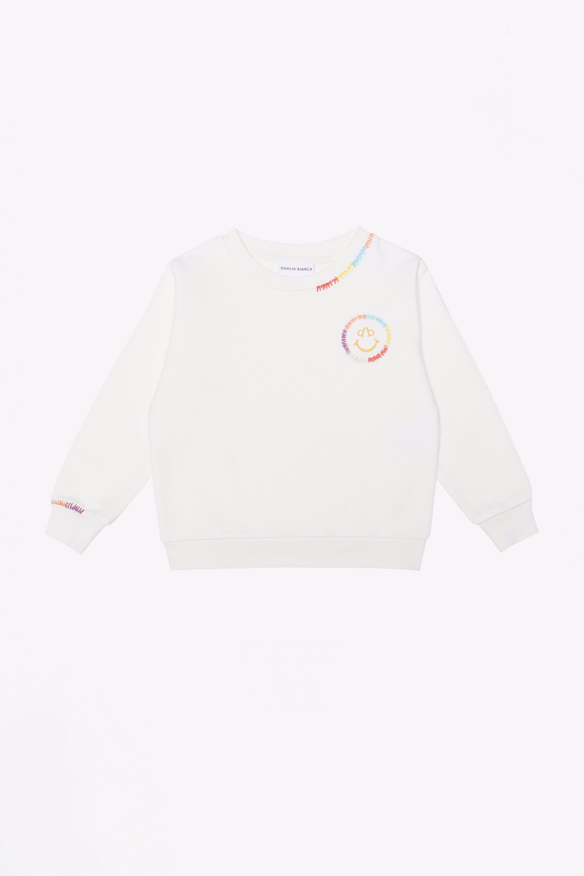 Sweatshirt Gülen Yüz Nakışlı Sweatshirt