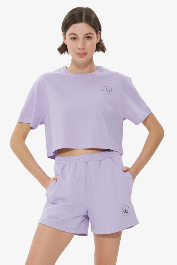 Şort Lila Basic Şort