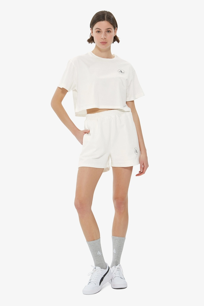 Şort Beyaz Basic Şort