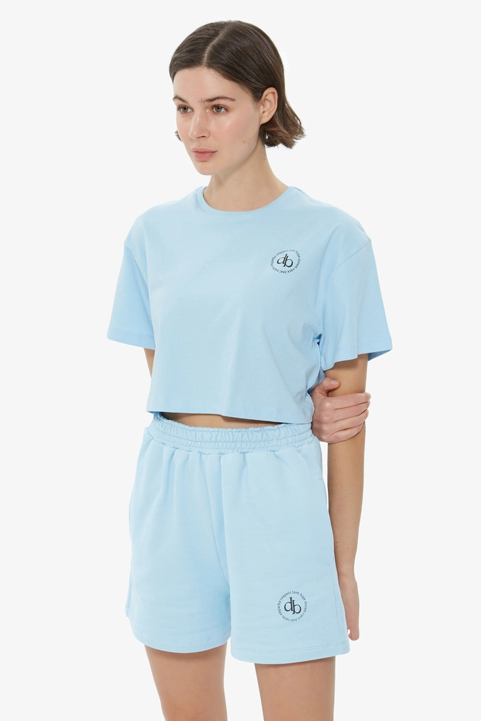 Şort Bebek Mavisi Basic Şort