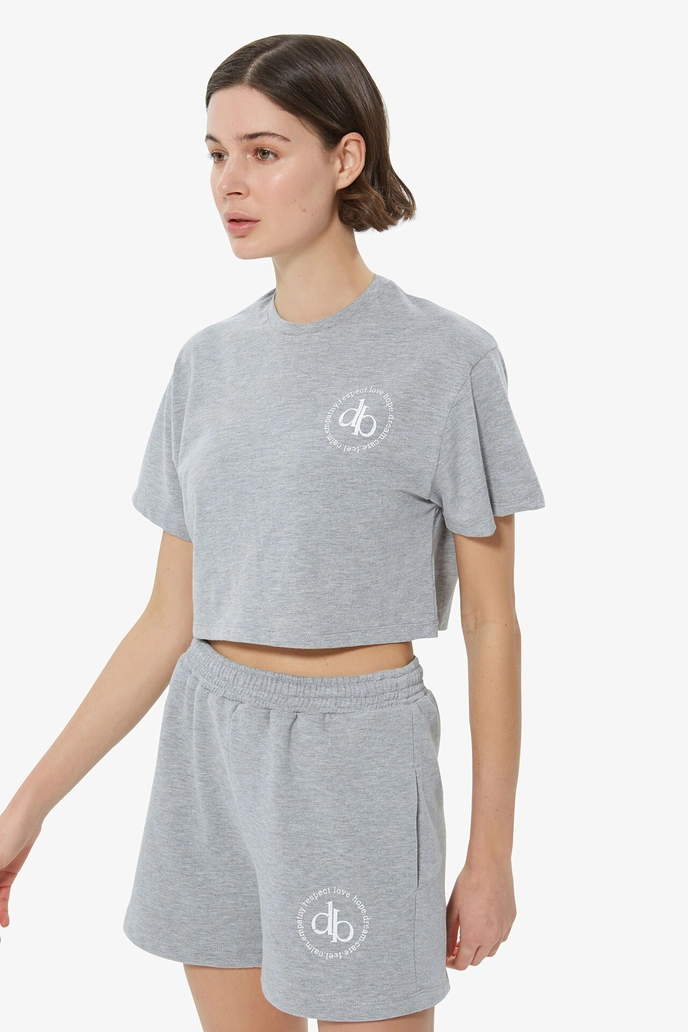 Şort Gri Basic Şort