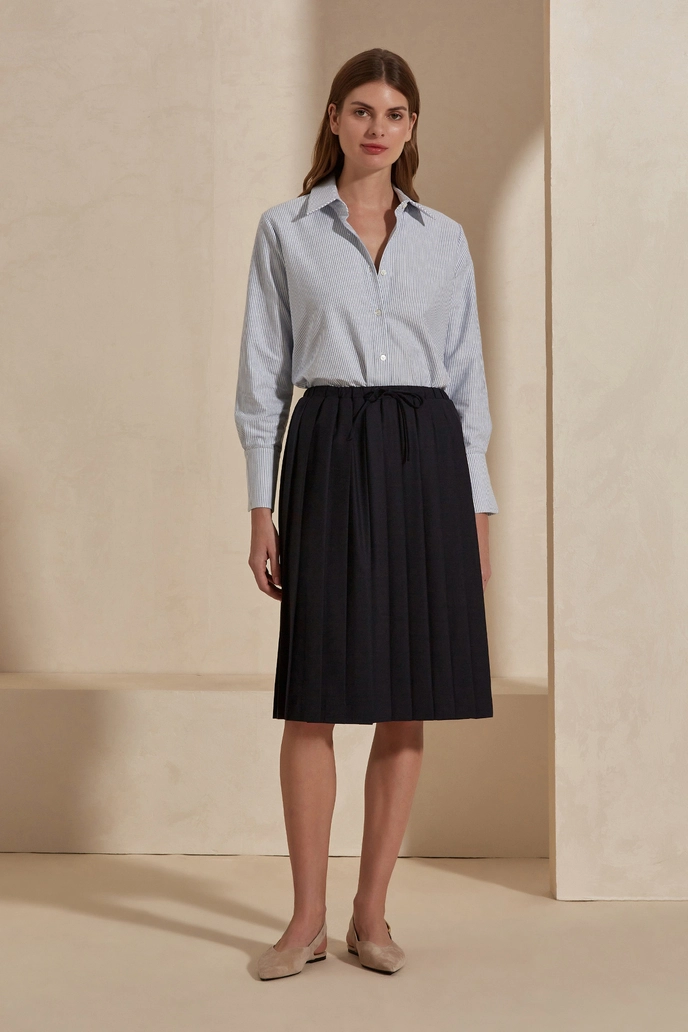 Etek Rose Yün Midi Etek