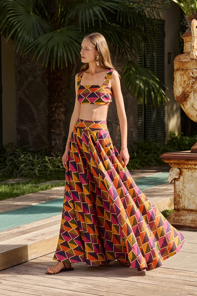 Etek Tamina Keten Etek