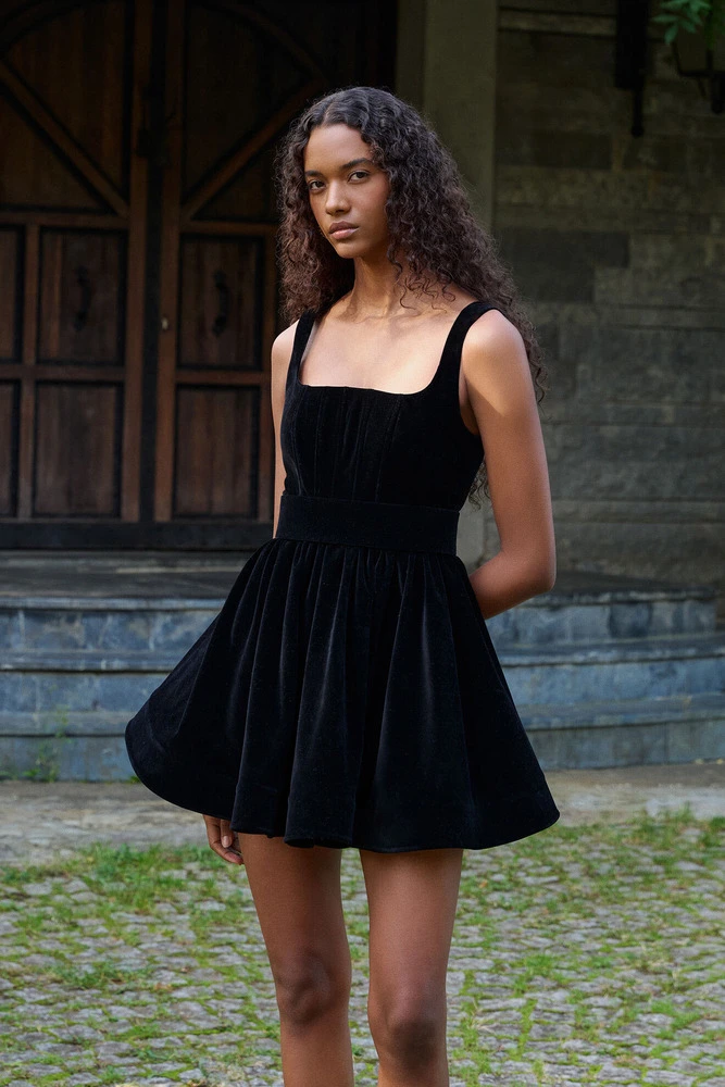 Elbise Irene Kadife Elbise