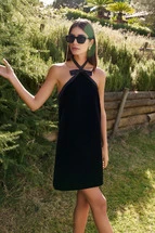 Elbise Twiggy Kadife Elbise