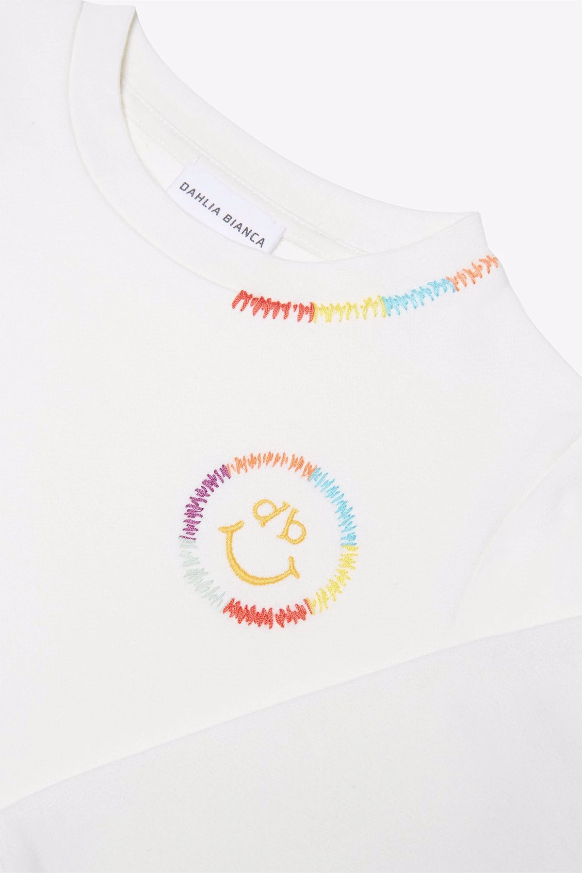 Sweatshirt Gülen Yüz Nakışlı Sweatshirt