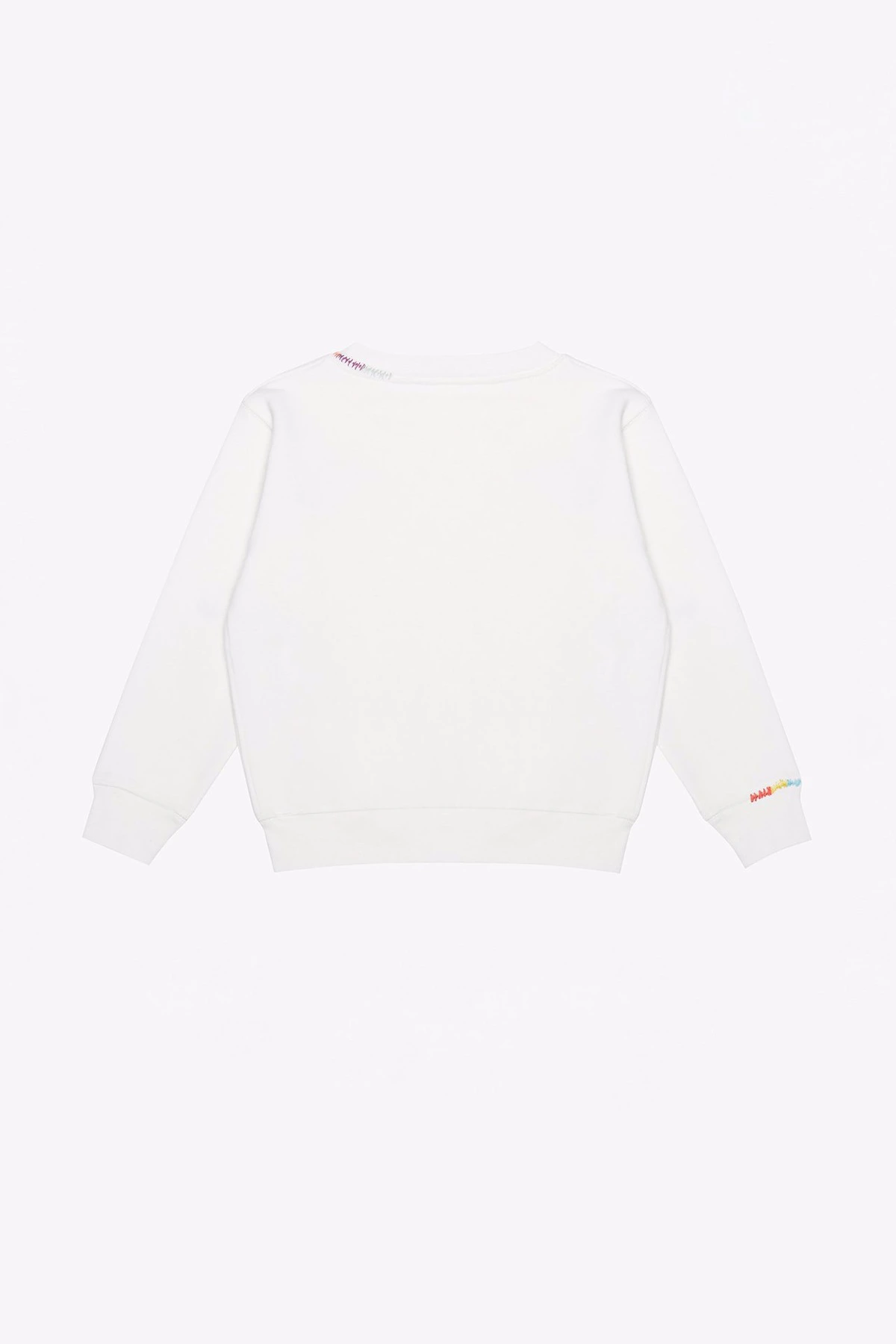 Sweatshirt Gülen Yüz Nakışlı Sweatshirt