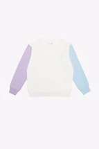 Sweatshirt Renkli Kol Sweatshirt