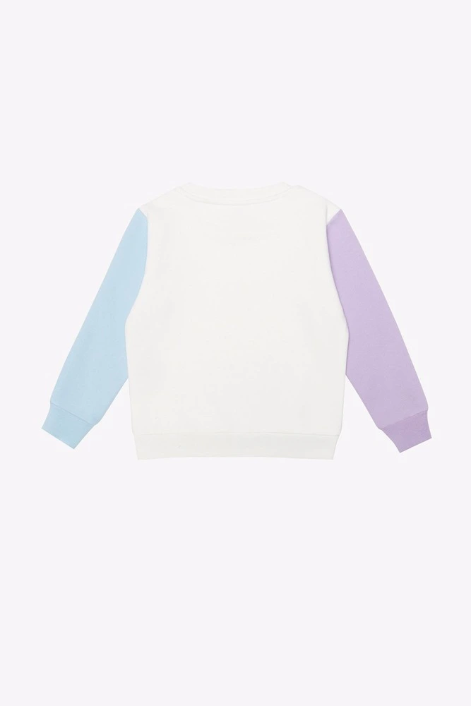 Sweatshirt Renkli Kol Sweatshirt