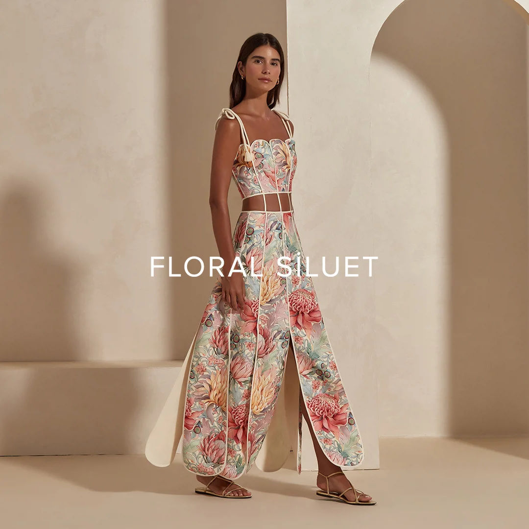 Floral siluet